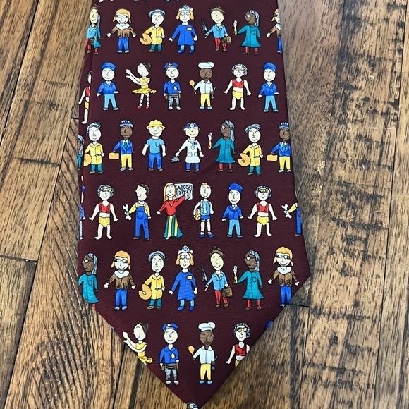 Save the Children Tie What I want to be theme Vintage Teachers - Picture 5 of 5